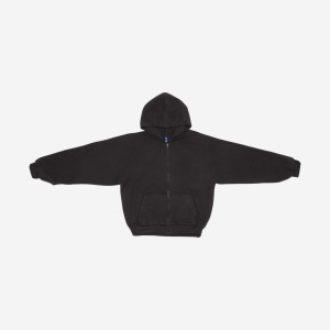 이지 YZY 집업 후드 블랙 Yeezy Zip-Up Hoodie 536285