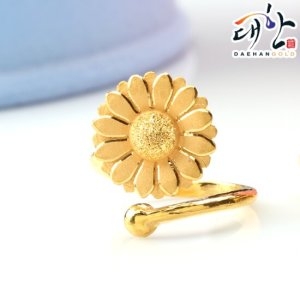 대한골드주식회사  해바라기 꽃 돌반지 1.875g