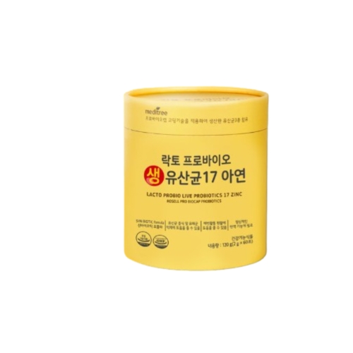 메디트리 락토프로바이오 생유산균17 아연 2g 60포