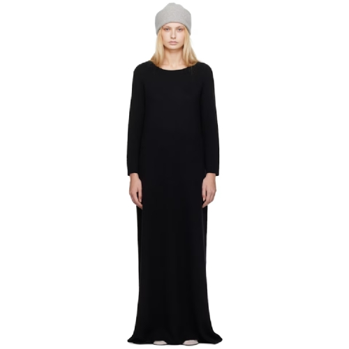 리사 양 블랙 타인 맥시 드레스 242581F055000