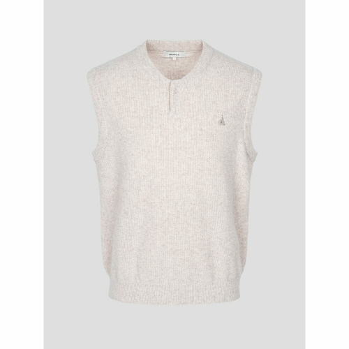 빈폴 버튼넥 베스트 베이지_BC4851C31A