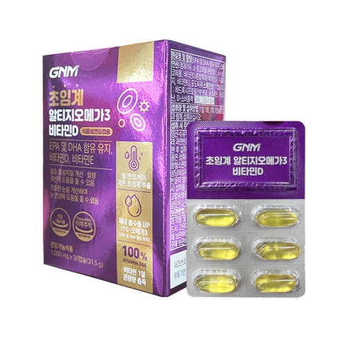 GNM자연의품격 초임계 알티지오메가3 비타민D 1050mg 30캡슐