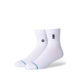 NBA X STANCE LOGOMAN QUARTER A356A20LOG-WHT
