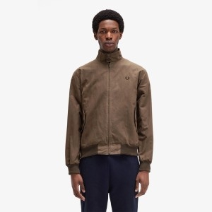 프레드페리 스타필드 코엑스메이드 인 잉글랜드 왁스 해링턴 자켓AFPM2438578-Q21