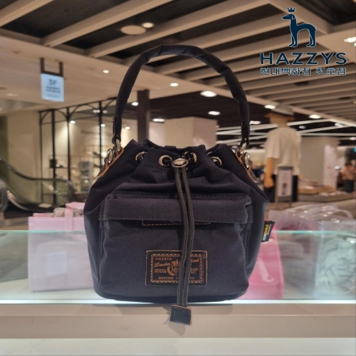 헤지스 코듀라 나일론 버킷백 네이비_HJBA4E052N2