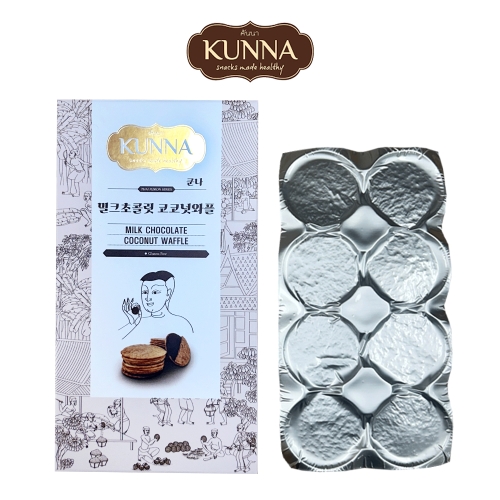KUNNA  쿤나 밀크초콜릿 코코넛 와플 90g