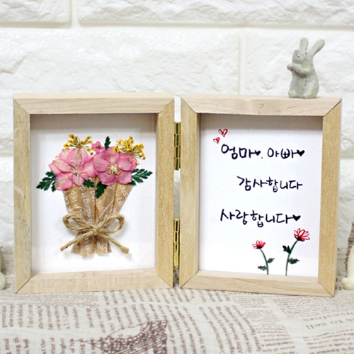 에코키즈  꽃다발 나무액자 만들기-레드썬플라워