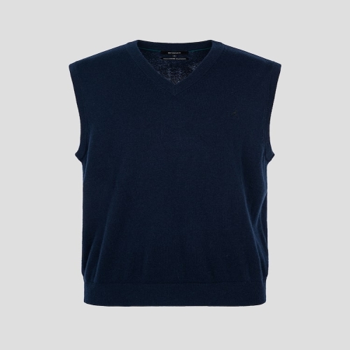 빈폴 Essential 울 캐시미어 혼방 베이직 베스트 네이비_BC4851E03R