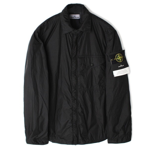 스톤아일랜드 스톤 크링클랩스 오버셔츠 블랙 8115Q0123