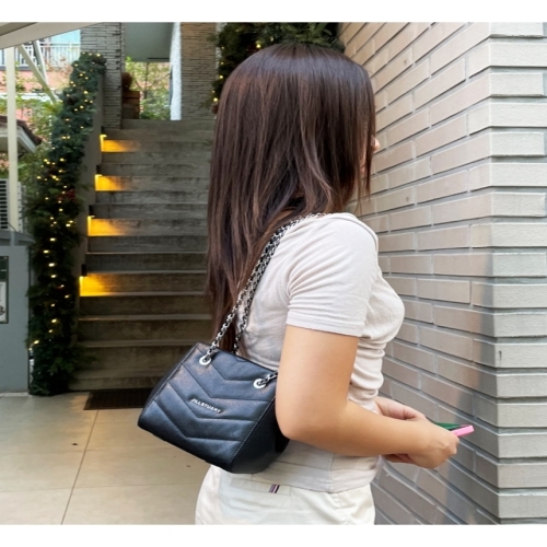 질스튜어트 뉴욕 액세서리 모마퀼팅 블랙 소가죽 미니 크로스겸 버킷백_JAWA4F830BK