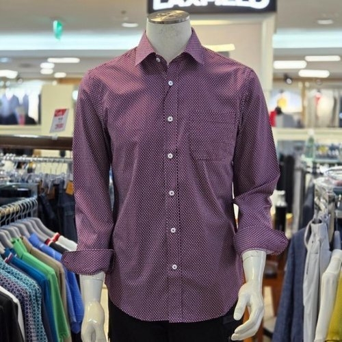 서광모드 세이브존07 기하학 문양의 세련되고 날씬한 느낌 기본셔츠로 코디하기 좋아용 SSCCEFSH5015