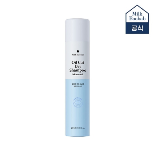 밀크바오밥 오일 컷 드라이 샴푸 화이트머스크 200ml