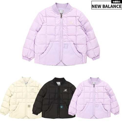 뉴발란스키즈 초경량 사각퀼팅 다운 숏패딩 (NK9QD4105U-88)