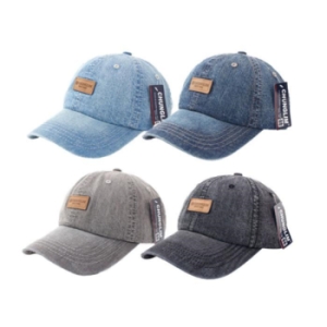 프롬슈 사각 패치 물빠진 워싱 볼캡 야구모자 11232255