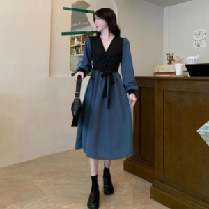 오노마 ONM 여성 A라인 롱원피스 봄가을 소개팅복 11332298