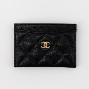 샤넬  AP0213 Y01864 C3906 클래식 캐비어 금장 카드슬롯