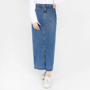 오노마 ONM 날씬한핏 여성뒷트임롱청스커트 데일리스타일 10683394A