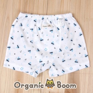 오가닉붐 착한 유기농 무형광 돛단배 썸머 남아 사각 팬티 (BW1WUT05)