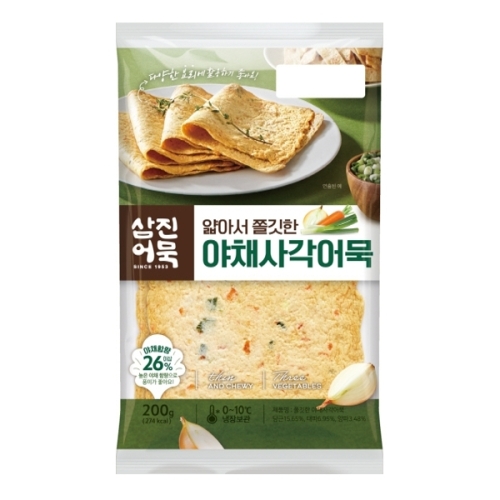 삼진식품 삼진어묵 야채 사각 어묵 200g