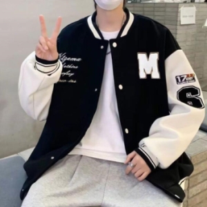 라일리 Rly 캐주얼 남성 자수 패치 초인트 패션 야구점퍼 자켓 12503475