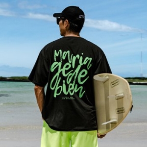 마리아  쥬드비엔 남성 루즈핏 래쉬가드 004BJMT