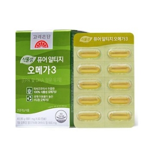 고려은단 식물성 퓨어 알티지 오메가3 801mg 60캡슐