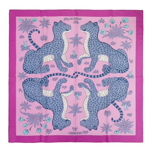 에르메스 엘러브 레스 레오파드 까레스카프 90 4HS0220