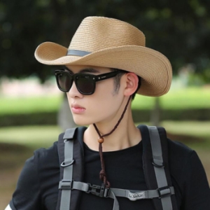 라일리 Rly 남성 밀짚모자 카우보리 여름 보안관모자 중절모자 10688808A