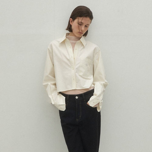 샐리 나인 크롭 셔츠 _A BL-4255