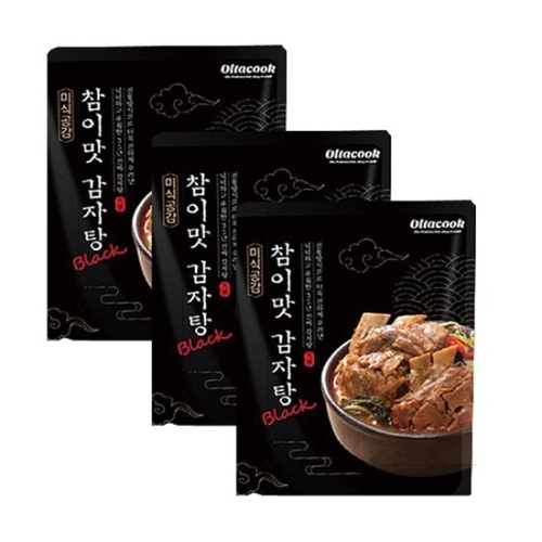 CK푸드원 참이맛 감자탕 블랙 1.2kg [3개]