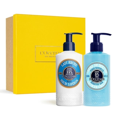 록시땅 시어 바디 케어 듀오 샤워 크림 + 바디 로션