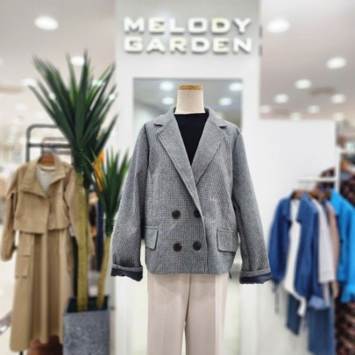 멜로디가든 더블버튼 자켓 M4F8J109 블랙