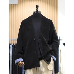 BON 블랙 테리우스 셔닐 수면사 니트 가디건 BN3WEA283 34611995