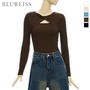 블루레이스 트위스트컷아웃슬림니트_BI4F3KT2031