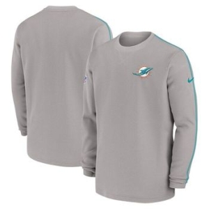 나이키 1081257 NFL 남성 티셔츠 Miami Dolphins 2024 Sideline Coaches Long Sleev