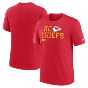 나이키  1080794 NFL 남성 티셔츠 Kansas City Chiefs Overlap Lockup Tri-Blend T-S
