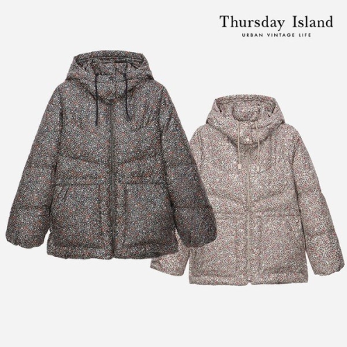 써스데이아일랜드 여성 덤블 카라 다운 점퍼 T228MDJ232W