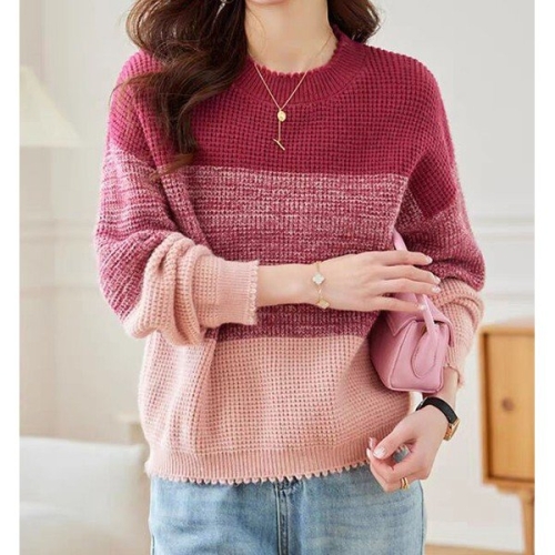 레인보우 3단패턴 니트티 EFD3C624