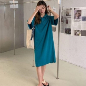 오노마 ONM 깔끔 계속 카라넥원피스 캐주얼 싶은 카라원피스 입고 12075109