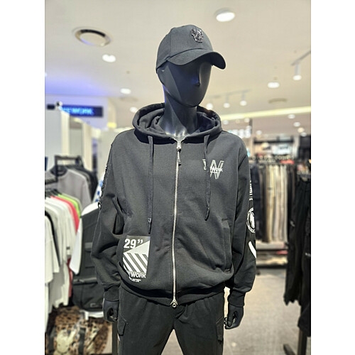 라이프워크 배리어스 와펜 후드집업 LW241ZT306-40