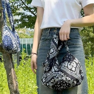 유니크 패턴 페이즐리 무늬 트렌디룩 휴대용 에코백 WFD634A 34608017