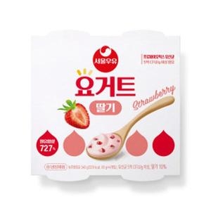  서울우유 요거트 딸기 85g [24개]