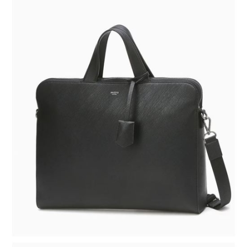 헤지스 ACC 블랙 로고배색 가죽 서류가방 HJBA4F412BK