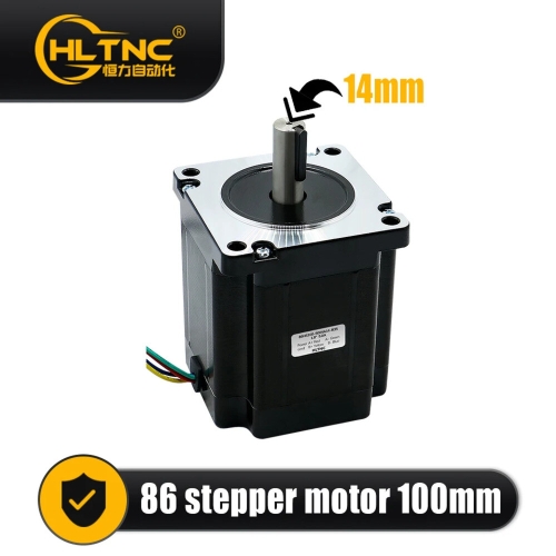 CNC  라우터용 스테퍼 모터 86 플랜지 86HS100 5A 6.8N.m 971 오존 DC 엔진 4 리드 1500RPM Nema34