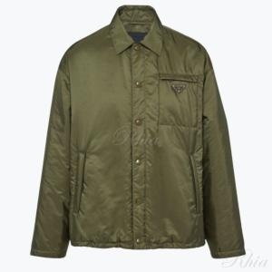 프라다 남성 SGC535 1WQ9 F0161 삼각 로고 리나일론 자켓 카키