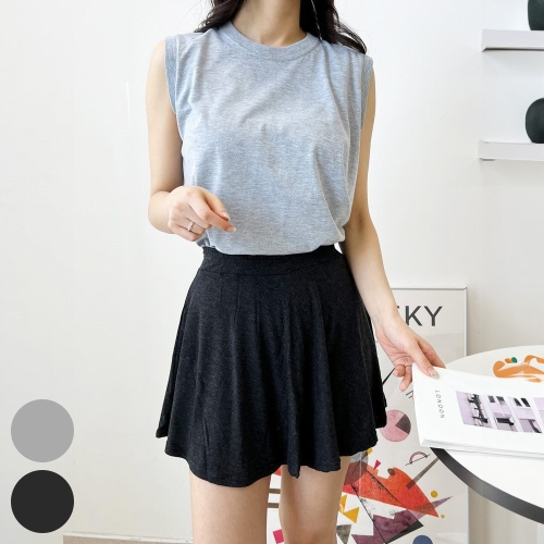 아이우먼 빅사이즈치마바지 R186L408 데일리스판치마레깅스 DG