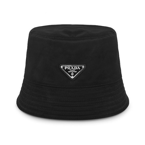 프라다 1HC137 2DMI F0002 리나일론 트라이앵글 로고 버킷햇