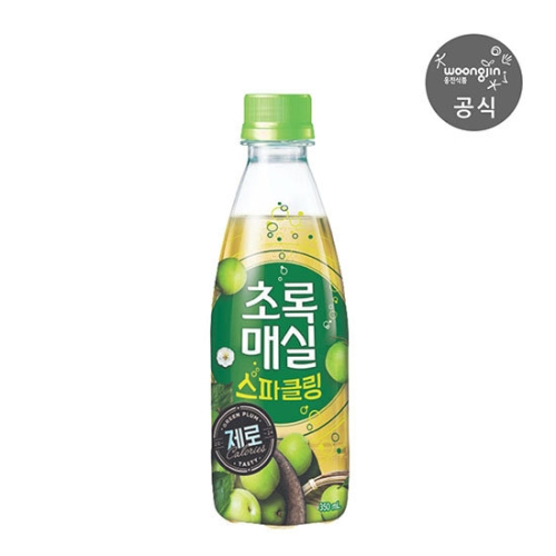 웅진식품 초록매실 스파클링 제로 350ml