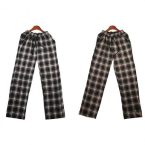 오노마 ONM 211050 스판 솔루에 밴드바지 밴딩바지 기모바지 체크 12077058