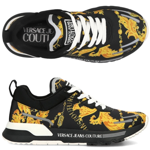 로크 진 쿠튀르 로고 77YA3SA1 ZS654 G89 바 프린팅 남성 스니커즈